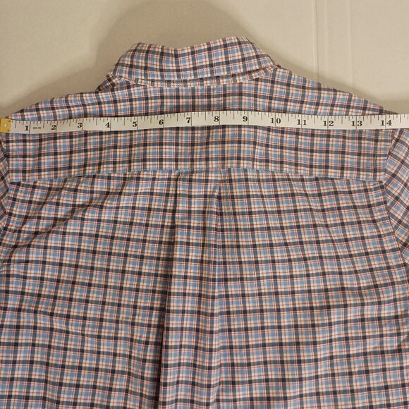 Ralph Lauren Plaid Button-Down Shirt Red White Blue Black Boys Size M 10–12 EUC - Picture 12 of 16